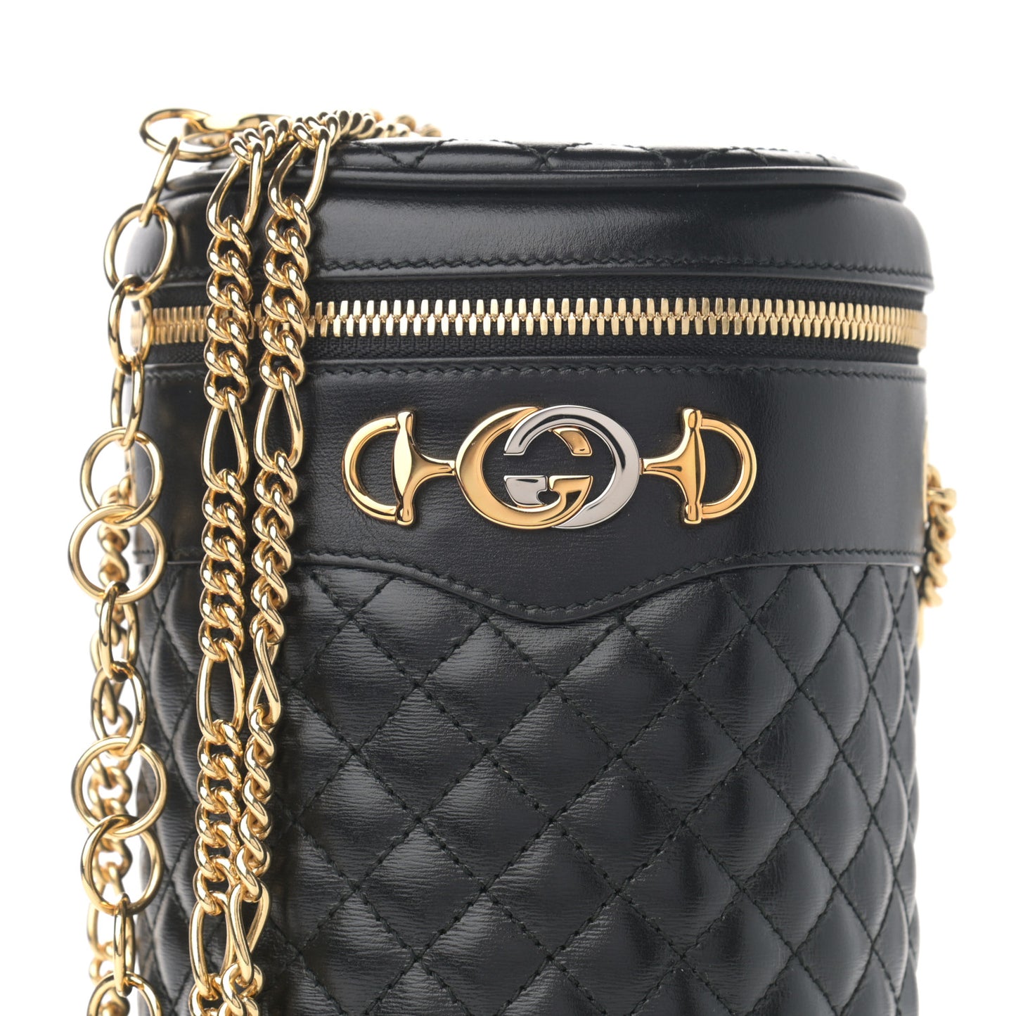 Calfskin Trapuntata Zumi Belt Bag Black