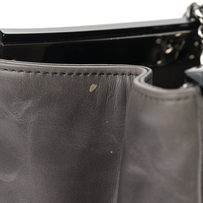 Chanel Glazed Calfskin Quilted Large CC Delivery Tote Grey 15 of 15