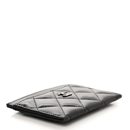 Chanel Lambskin Quilted Card Holder So Black 4 of 8