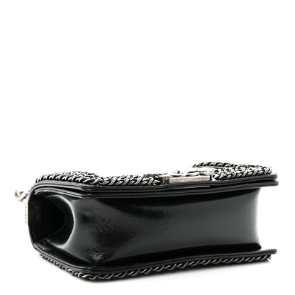 Chanel Glazed Calfskin Quilted Small Boy Chained Flap Black 4 of 11