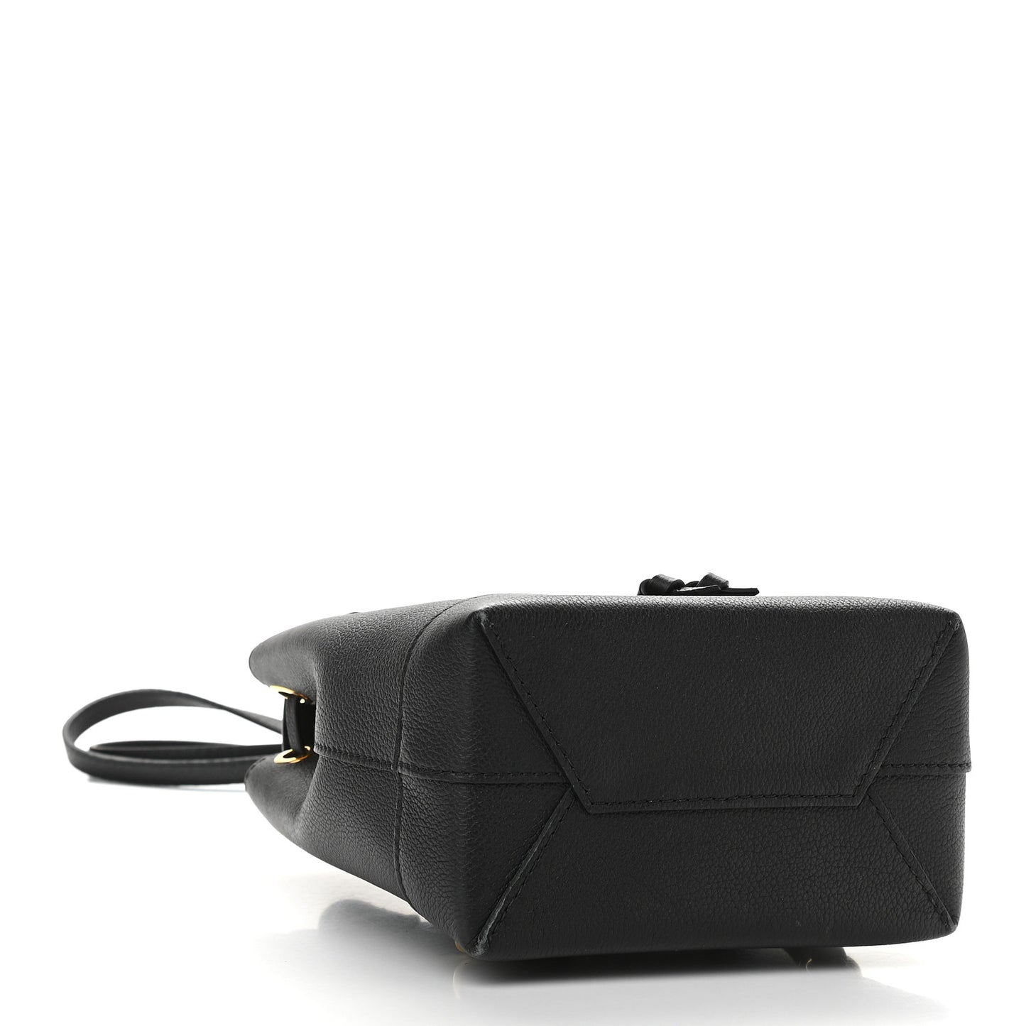 Calfskin Lockme Mini Backpack Black