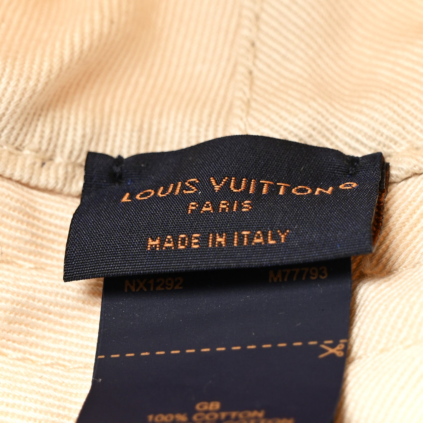 Cotton Jacquard Monogram LVacation Reversible Hat M White