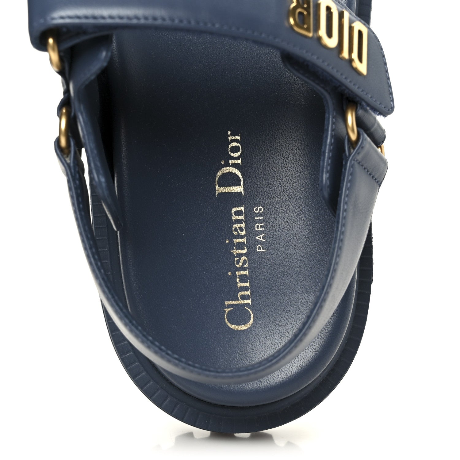 Christian Dior Lambskin Dioract 10mm Sandals 39 Pastel Blue 7 of 10