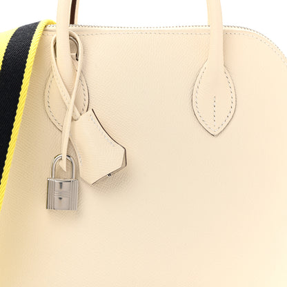 Hermes Epsom 1923 Sangle Bolide 25 Nata Bleu Indigo Lime 25 of 31