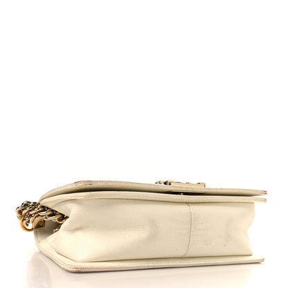 Chanel Caviar Quilted Medium Boy Flap White 4 of 14