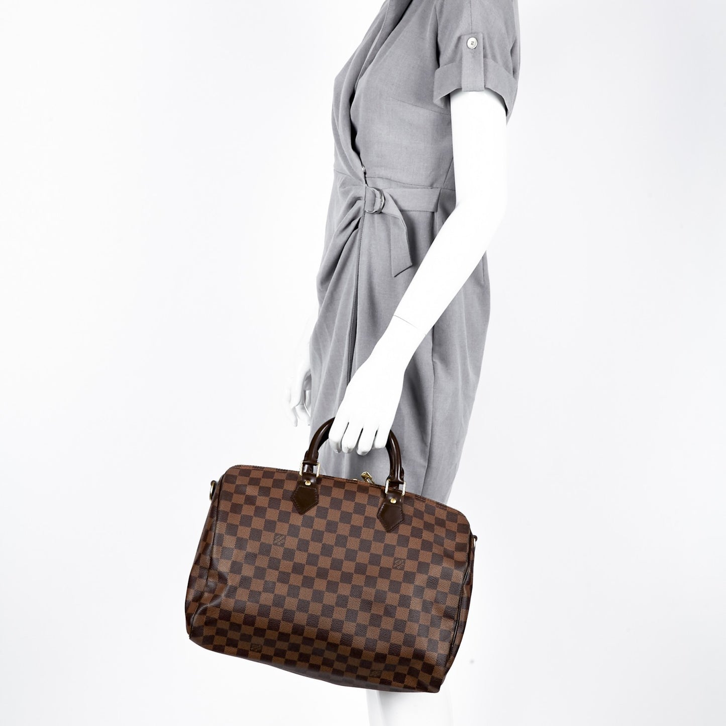 Damier Ebene Speedy Bandouliere 35