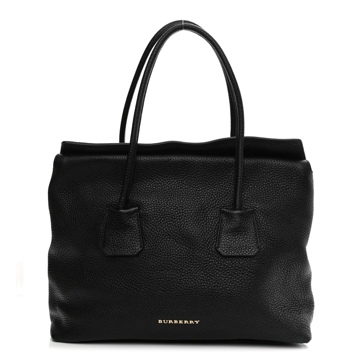 London Grainy Calfskin Medium Baynard Tote Black