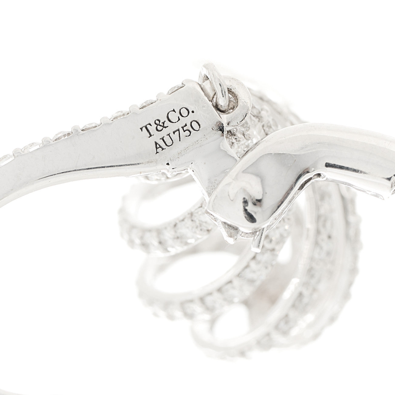 18K White Gold Diamond Venezia Luce Drop Earrings