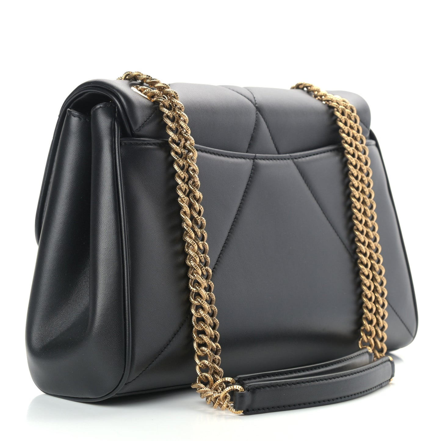Lambskin Devotion Shoulder Bag Black