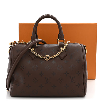 Louis Vuitton Calfskin LV Bliss Speedy Bandouliere 25 Brun 10 of 10