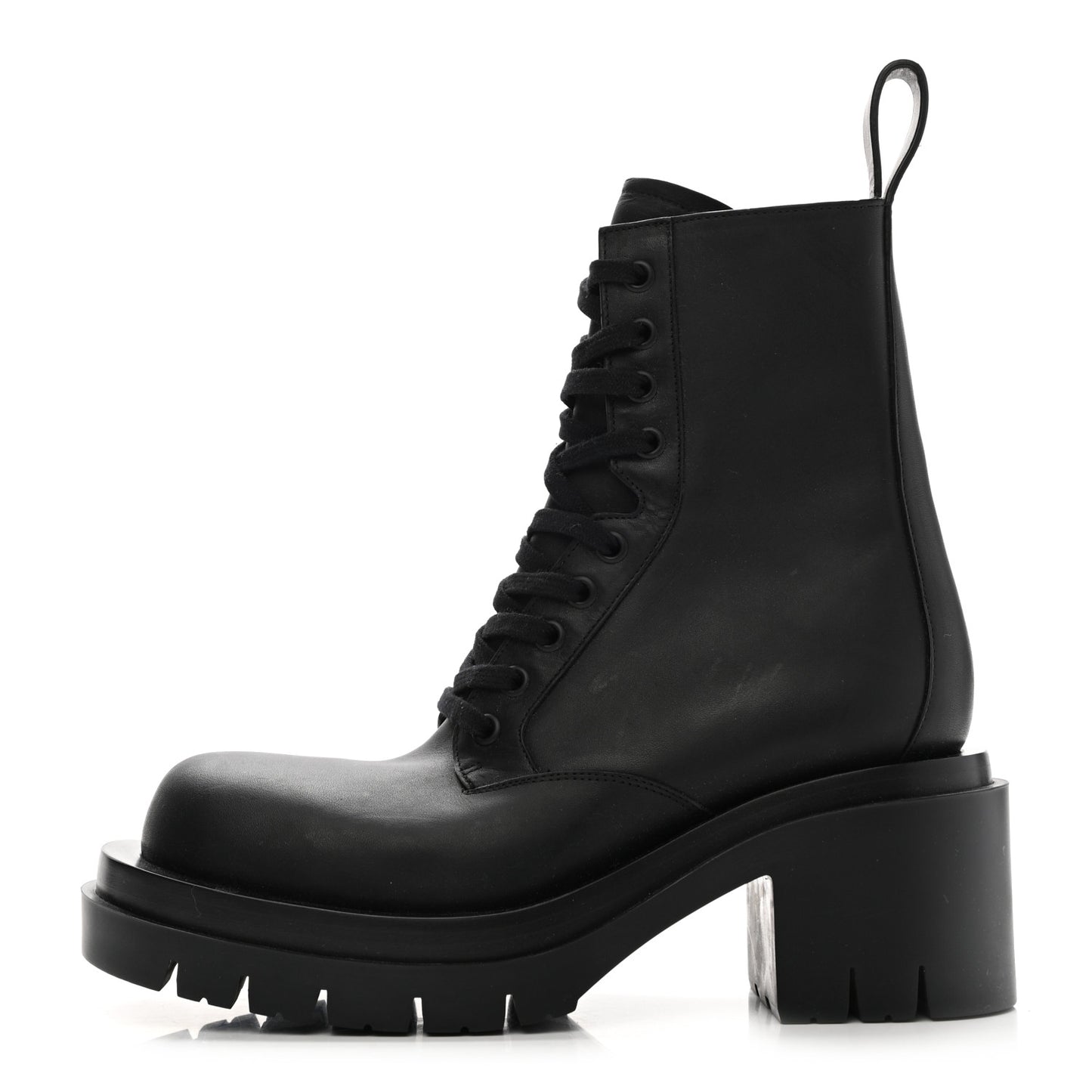 Calfskin The Lug Lace Up 30/70mm Ankle Boots 38 Black