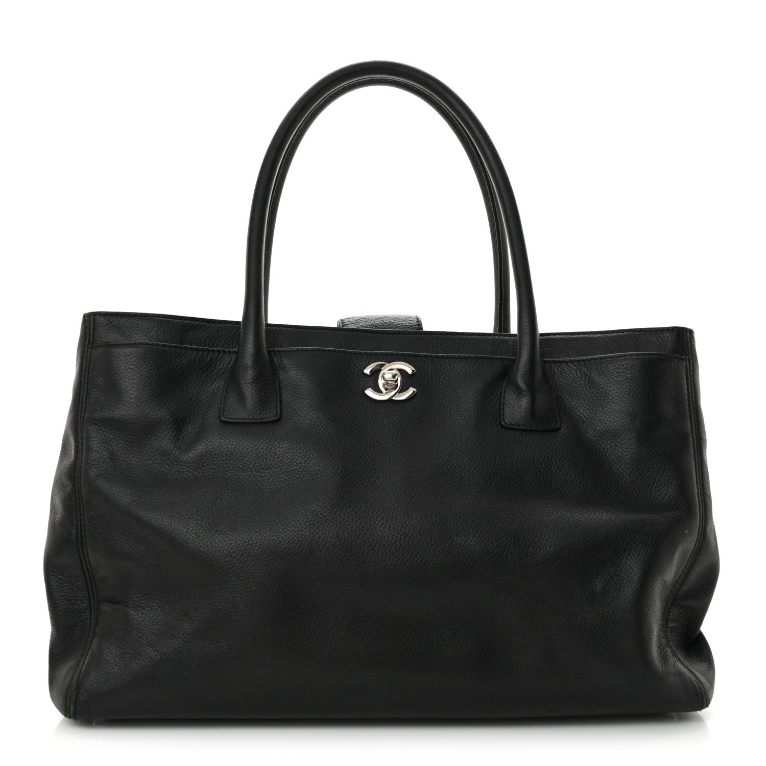 Chanel Calfskin Cerf Executive Shopper Tote Black 1 of 17