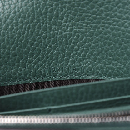 Gucci Calfskin Mini Dionysus Chain Wallet Emerald 7 of 9