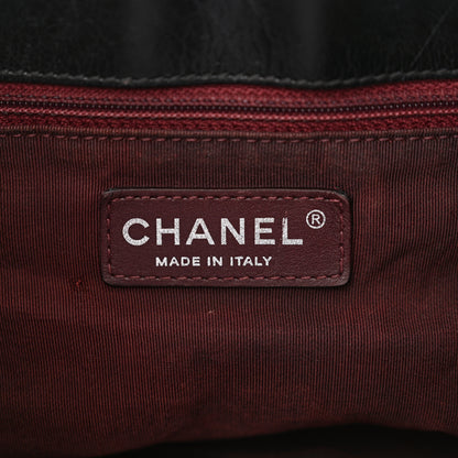 Chanel Glazed Calfskin Quilted Medium Daily Walk Flap Black 6 of 16