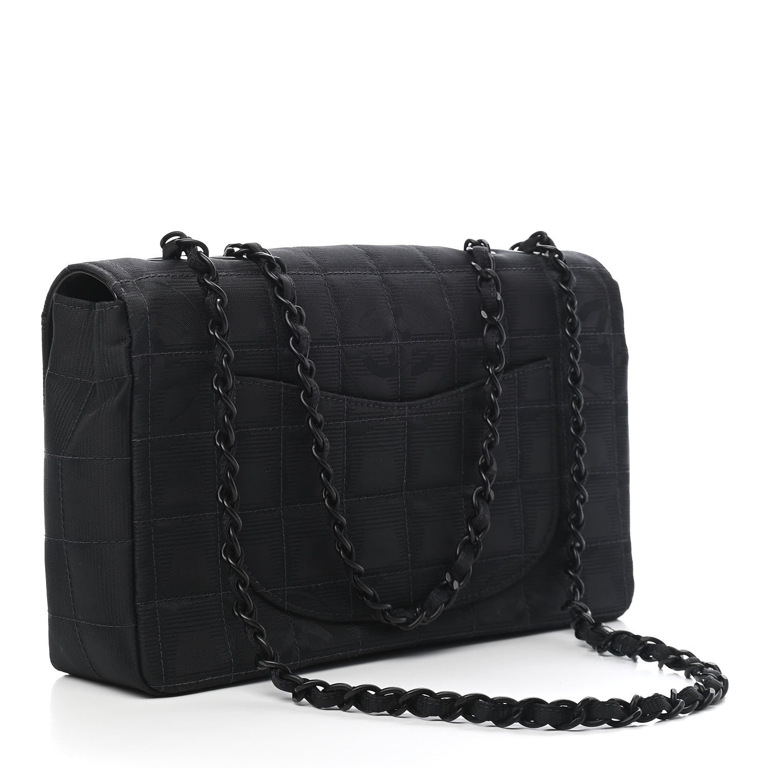 Chanel Nylon Medium Travel Flap Black 2 of 8