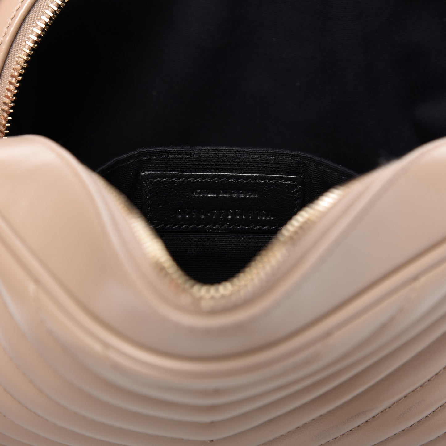 Calfskin Matelasse Monogram Lou Camera Bag Nude Powder
