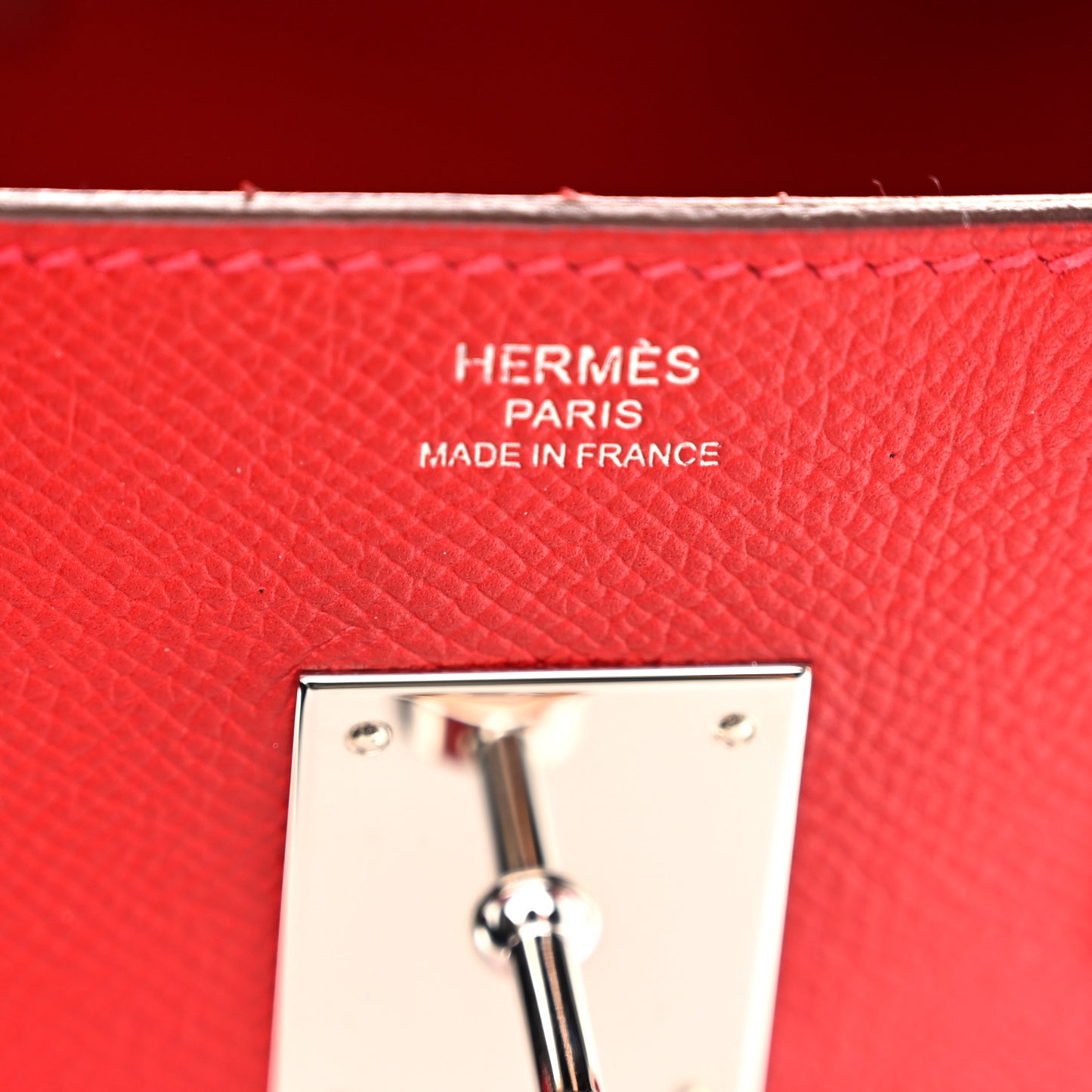 Epsom Birkin 30 Rouge Casaque