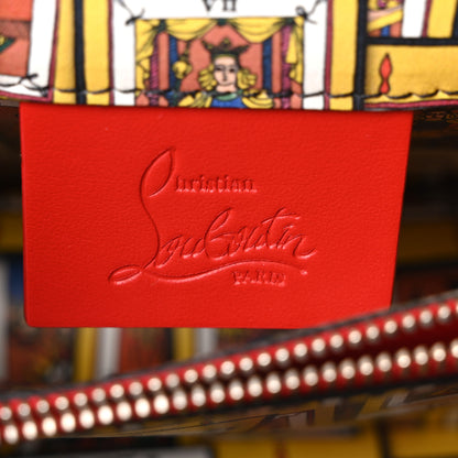 Christian Louboutin Crepe Satin Elisa Mini Tarot Shoulder Bag Multicolor Black 6 of 11