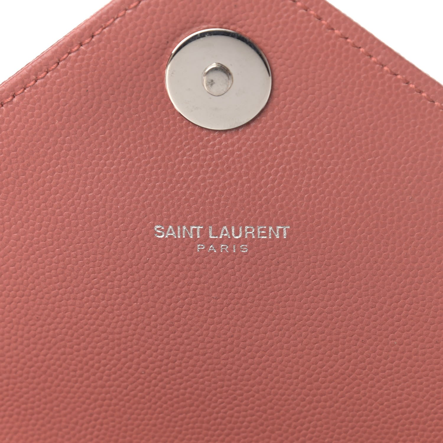 Saint Laurent Grain De Poudre Matelasse Chevron Large Monogram Satchel Mystic Rose 7 of 11
