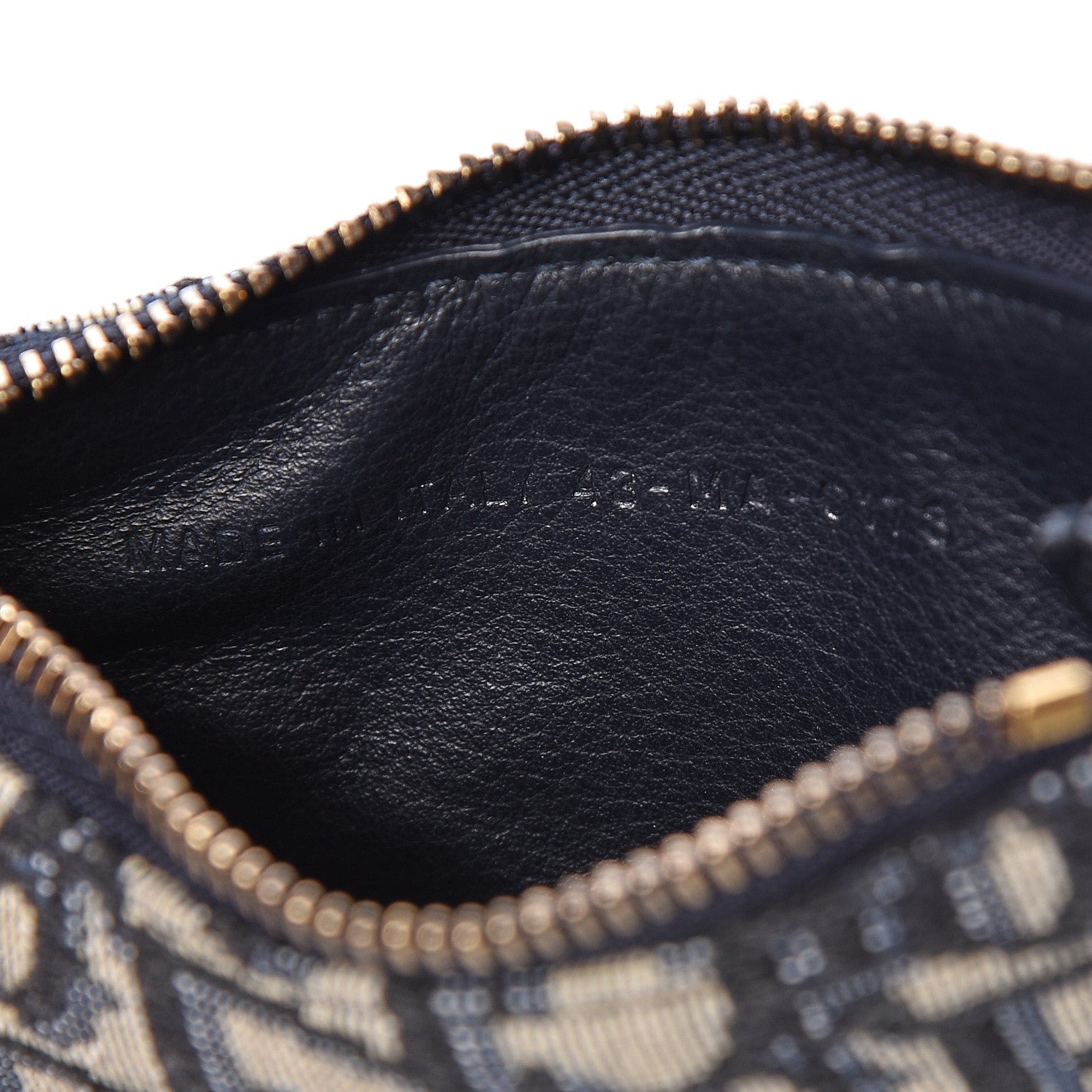 Christian Dior Oblique Saddle Coin Purse Blue 7 of 8
