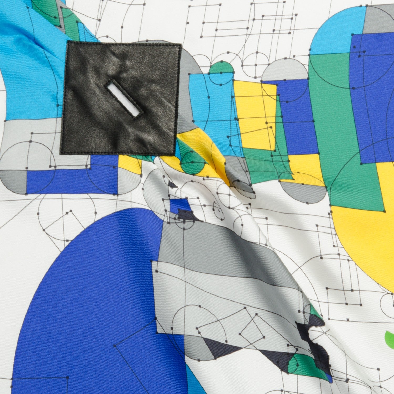 Hermes Silk Petit H Echec Au Roi Scarf 90 Blanc Jaune Vif Bleu 5 of 9