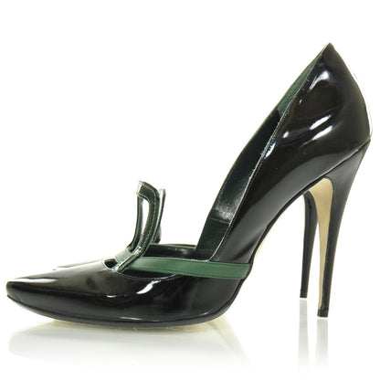 FASHIONPHILE MANOLOBLAHNIKPatent100thAnniversaryPumps9.5BlackGreen 3 of 8