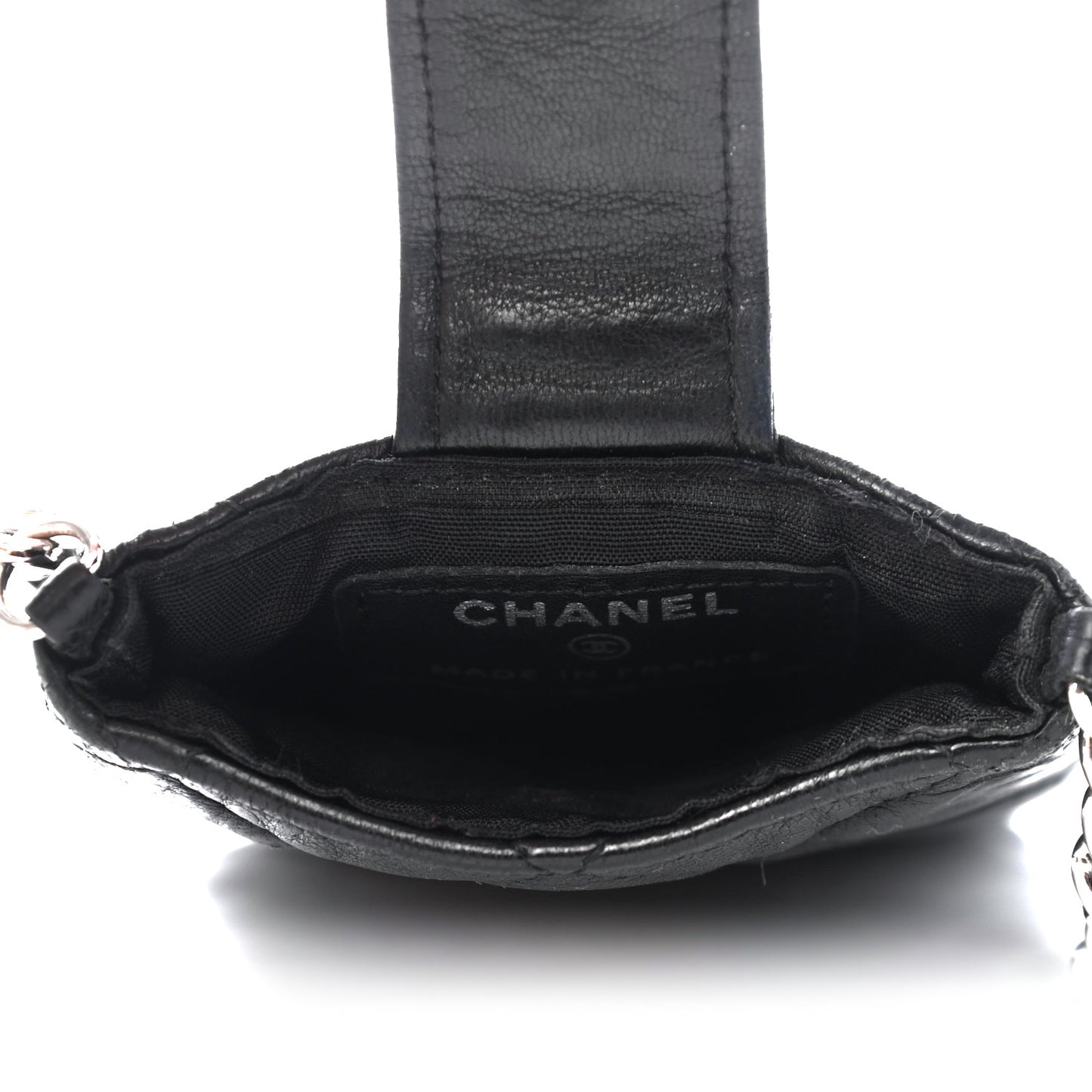 Lambskin Quilted Phone Case Black