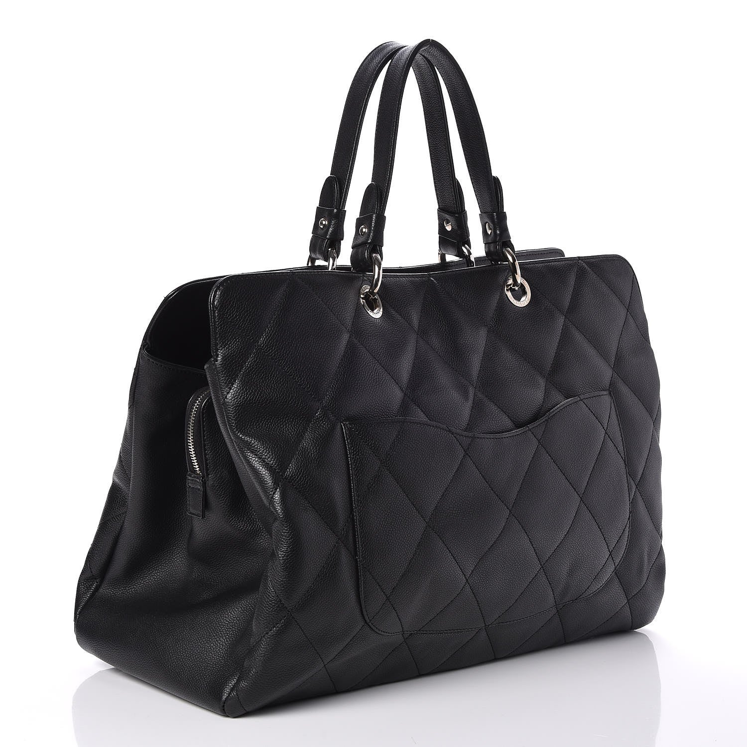 Chanel Caviar Quilted XL Tote Black 3 of 7