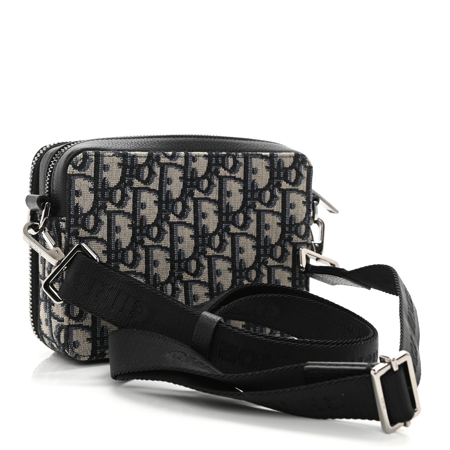 Christian Dior Oblique Pouch Navy Blue 3 of 11