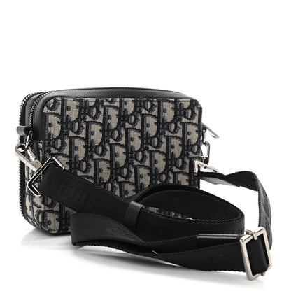 Christian Dior Oblique Pouch Navy Blue 3 of 11