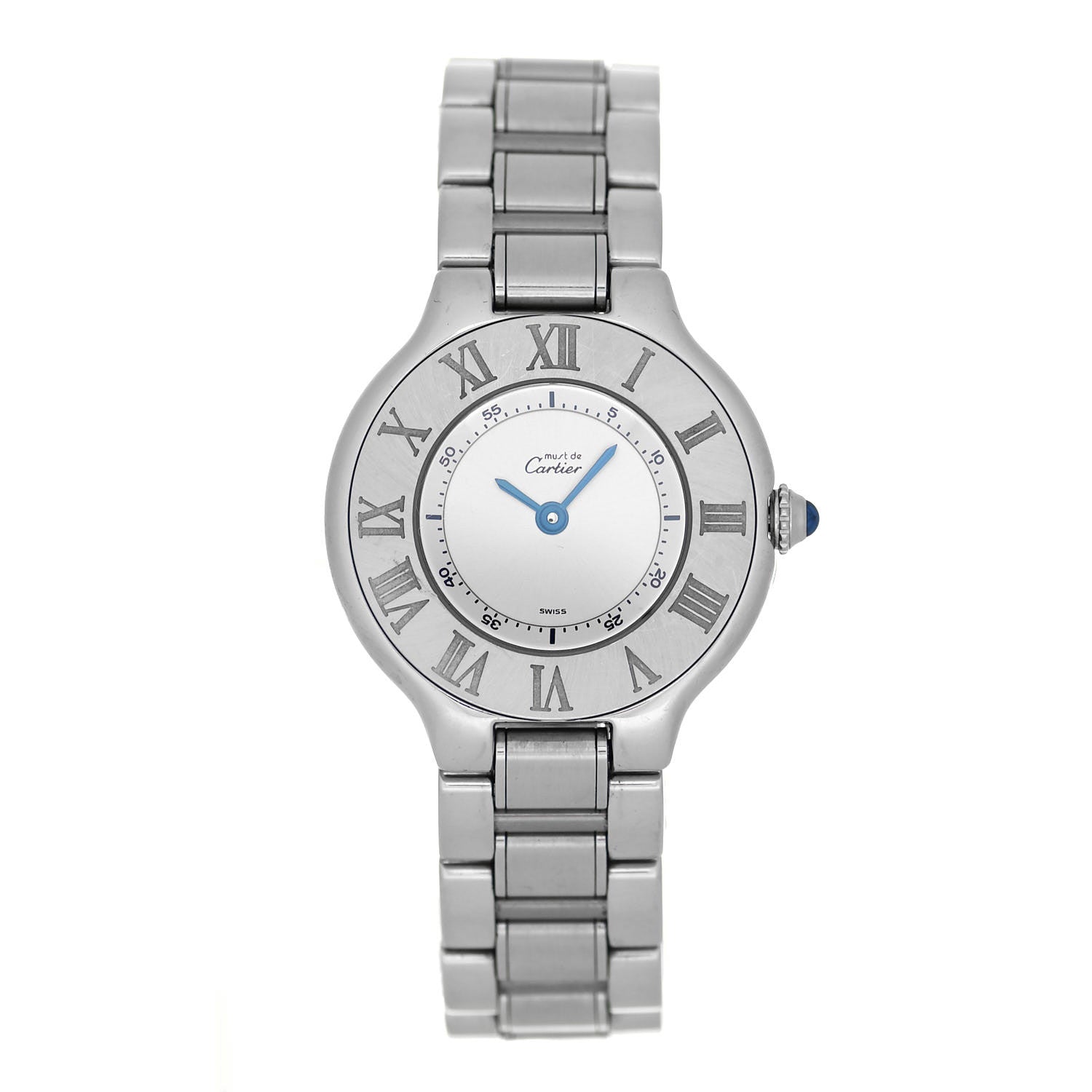 Cartier Stainless Steel 28mm Must De 21 Quartz Watch 1 of 5