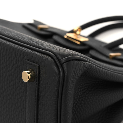 Hermes Togo Birkin 25 Black 10 of 13