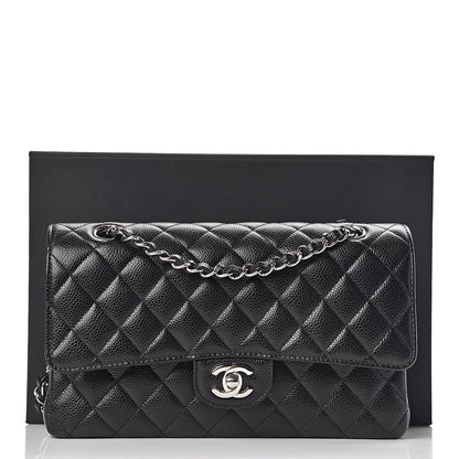 Chanel Caviar Quilted Medium Double Flap Black 11 of 11