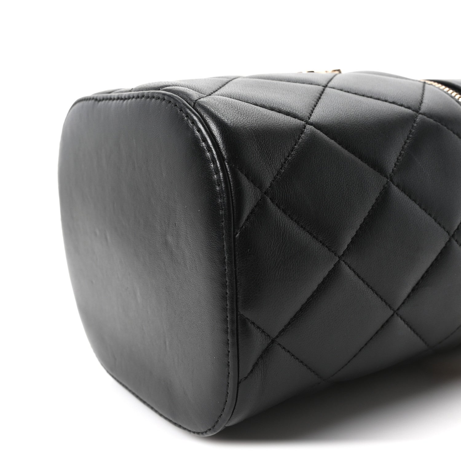 Chanel Lambskin Quilted Trendy Vanity Case Black 10 of 10