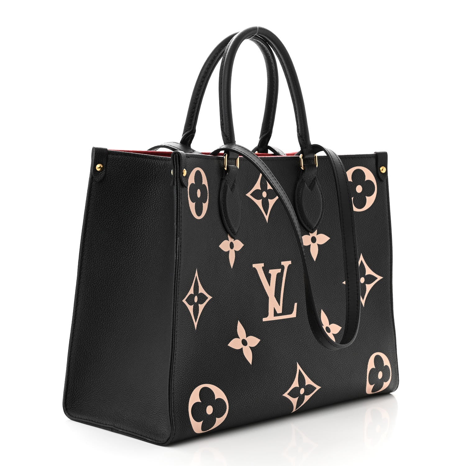 Louis Vuitton Empreinte Monogram Giant Onthego MM Black Beige 3 of 11
