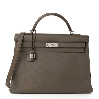 Hermes Togo Kelly Retourne 40 Etain 1 of 11