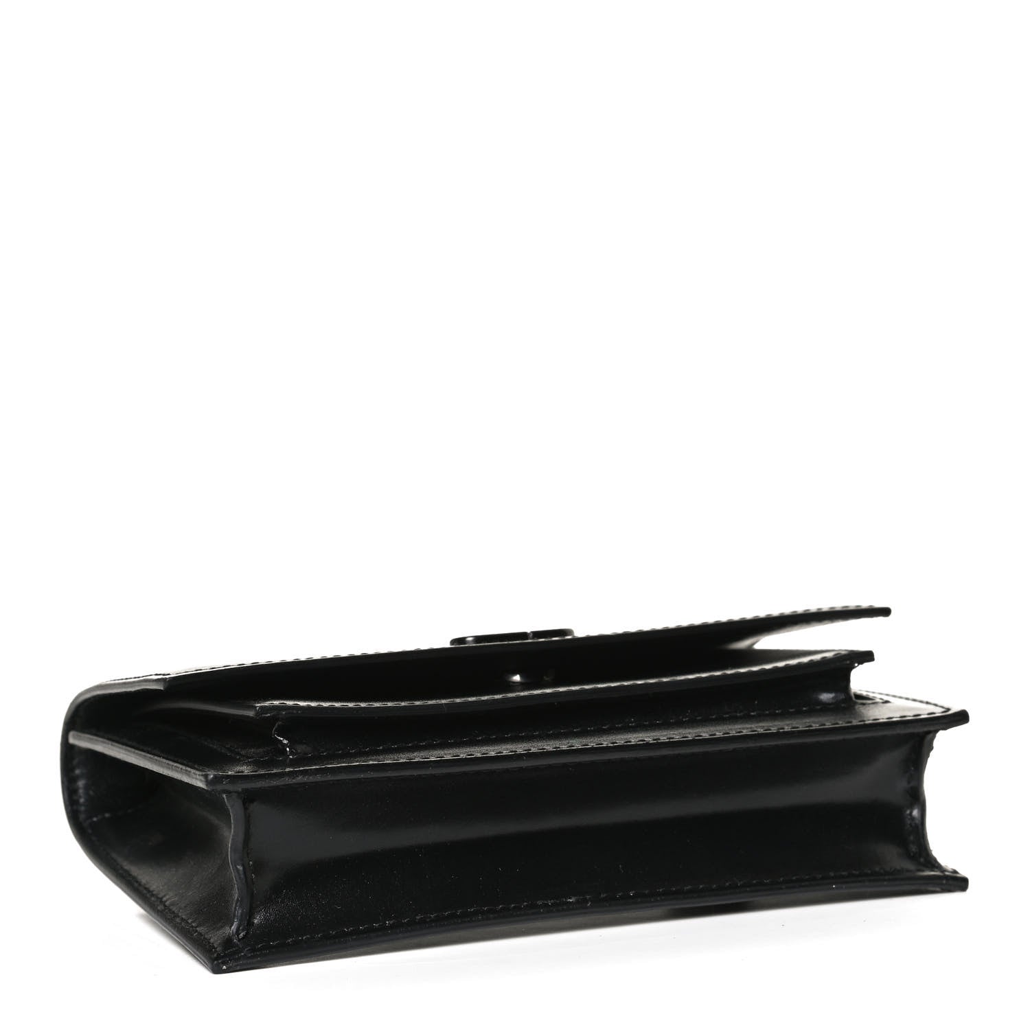 Balenciaga Shiny Box Calfskin Monochrome XS Sharp Belt Bag Black 4 of 12