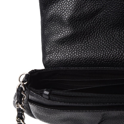 Chanel Caviar Half Moon Wallet On Chain WOC Black 11 of 12