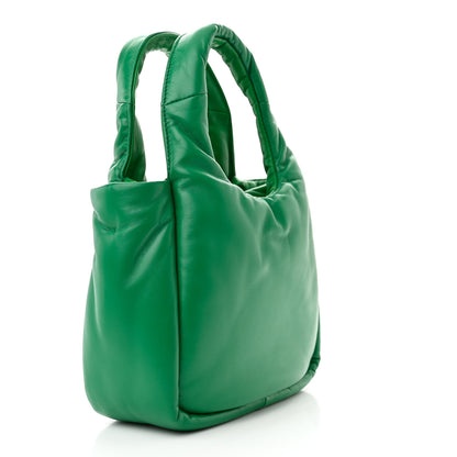 Prada Nappa Soft Padded Small Double Handled Shoulder Bag Mango 3 of 12