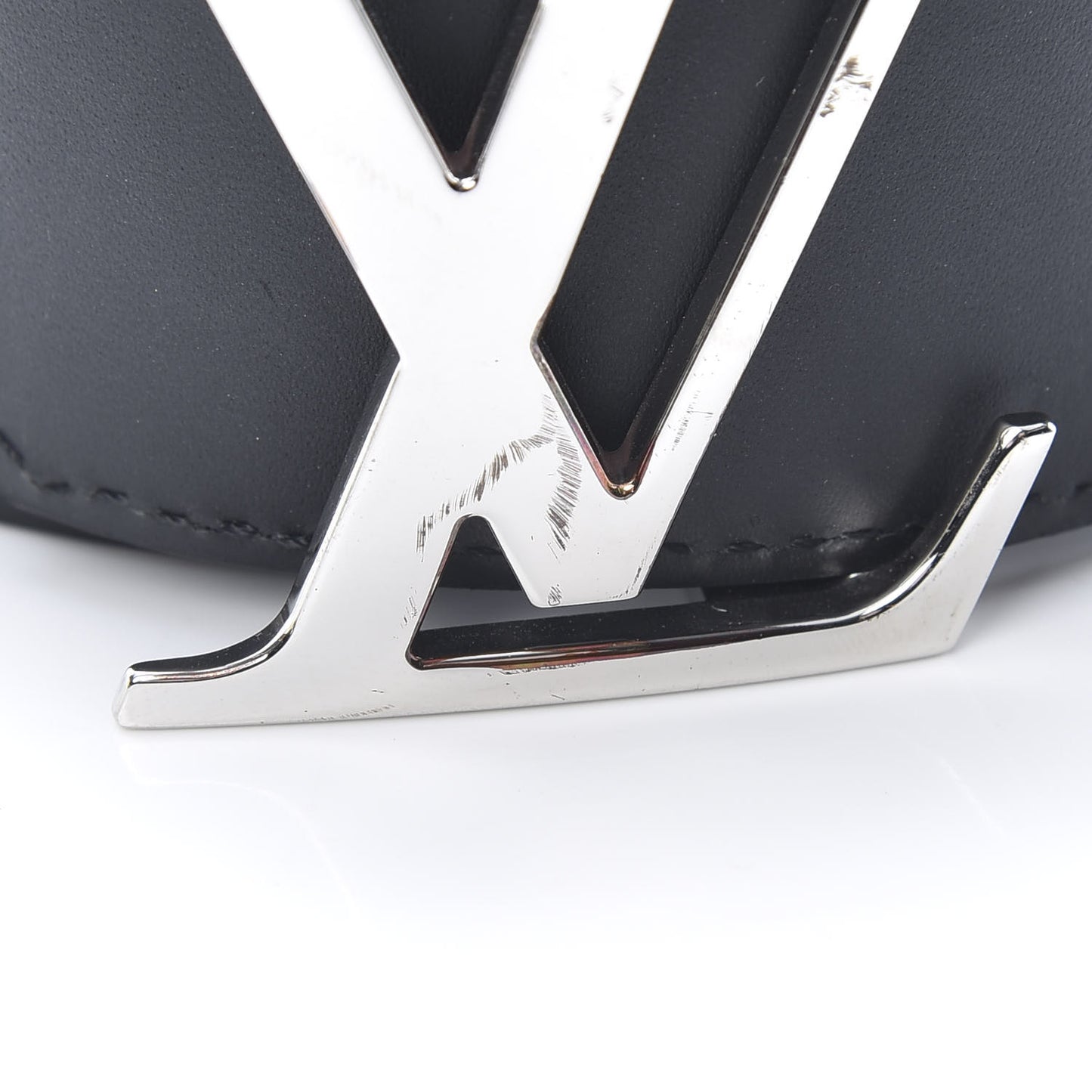 Calfskin Monogram 40mm LV Initiales Reversible Belt 90 36 Black