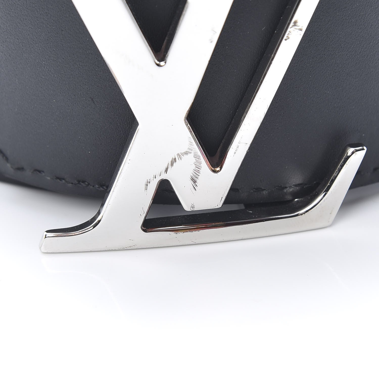 Louis Vuitton Calfskin Monogram 40mm LV Initiales Reversible Belt 90 36 Black 7 of 9
