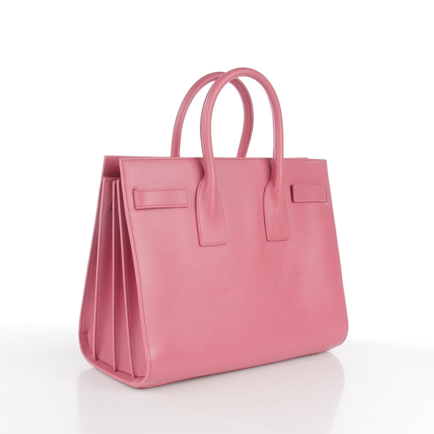 Saint Laurent Calfskin Small Sac De Jour Dark Rose 3 of 7