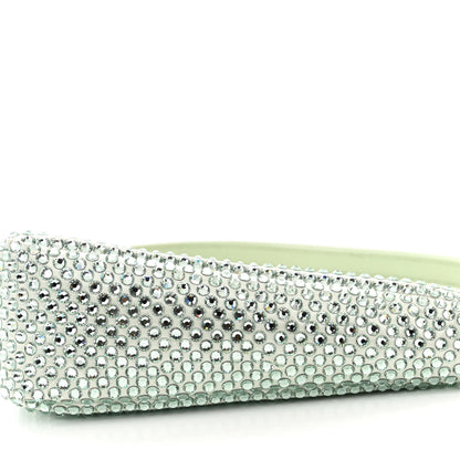 Prada Satin Crystal Triangle Pouch Acqua 10 of 10