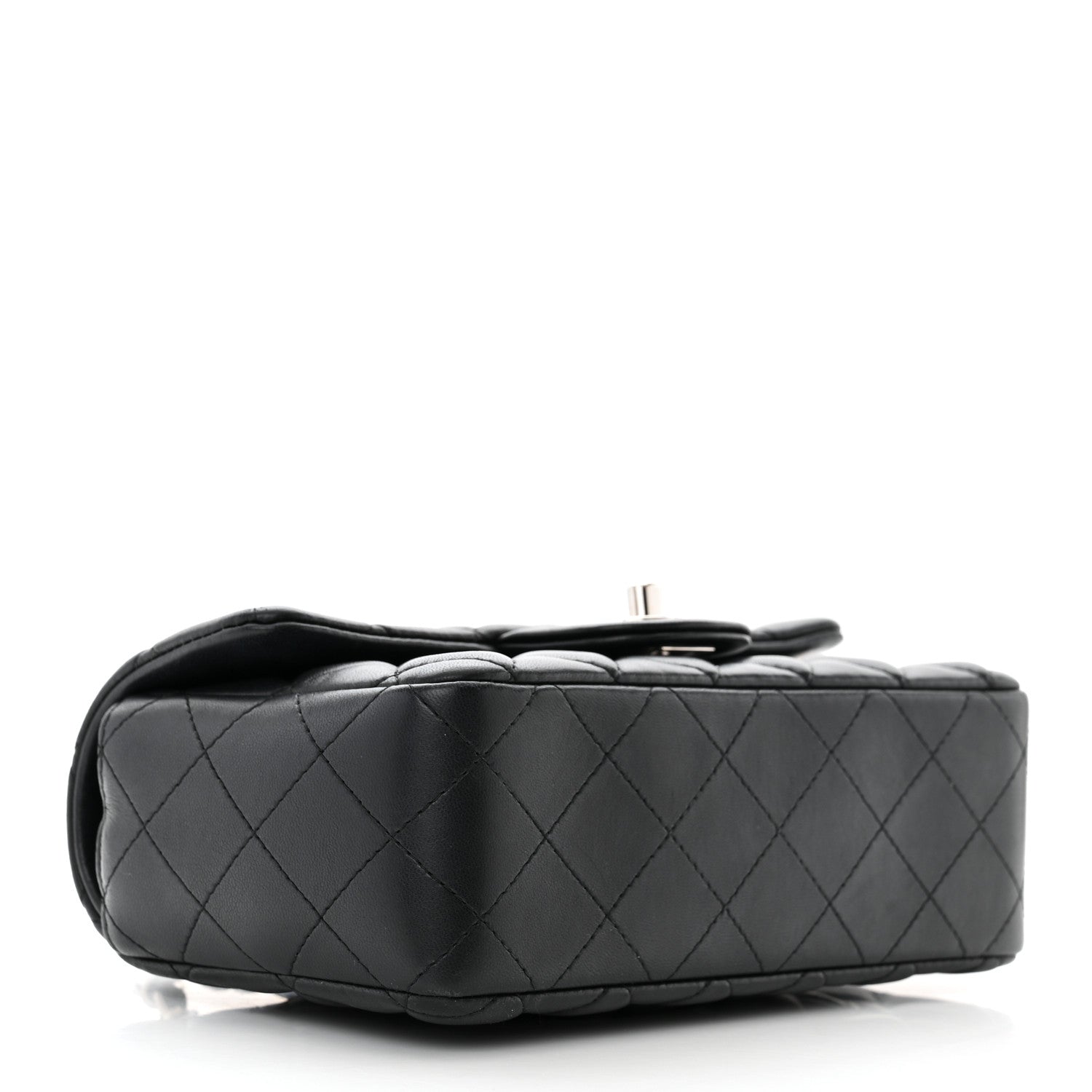 Chanel Lambskin Quilted Mini Rectangular Flap Black 4 of 10