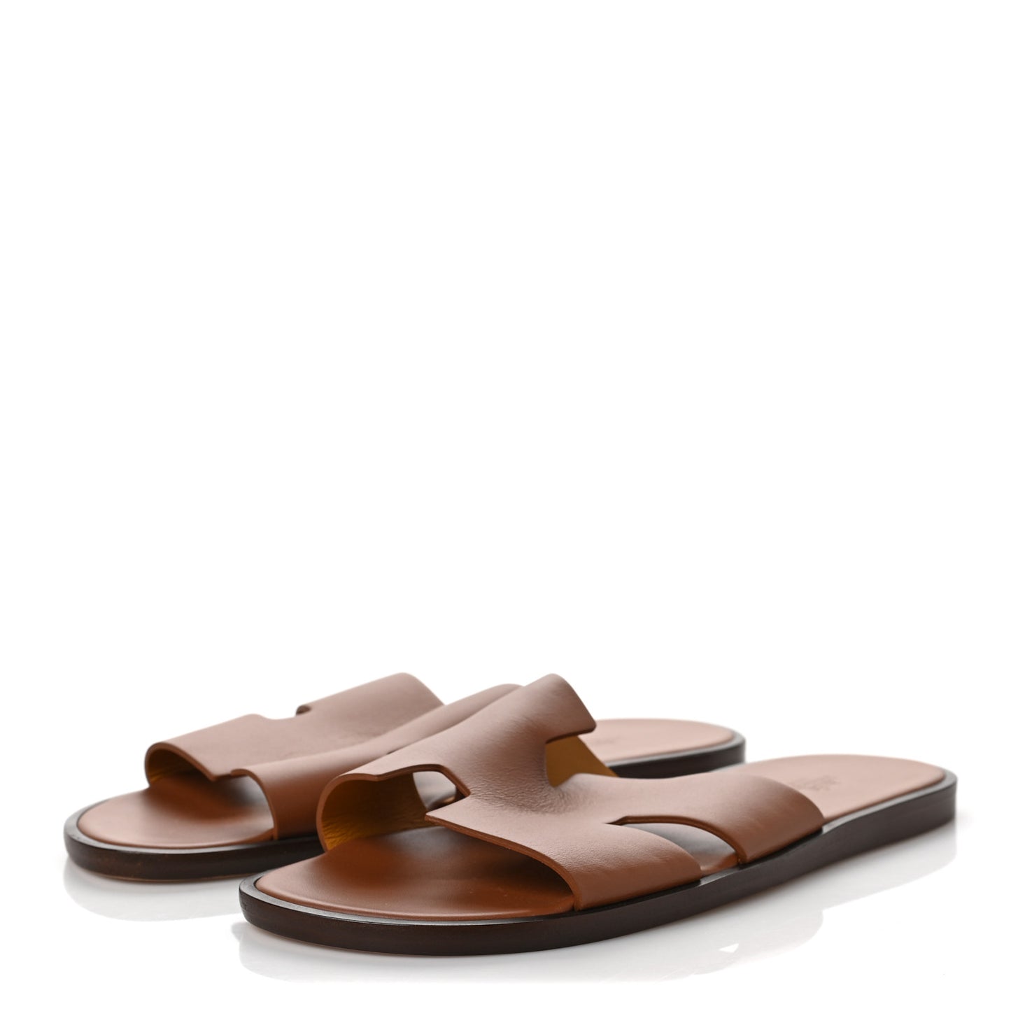 Calfskin Izmir Mens Sandals 43.5 Gold