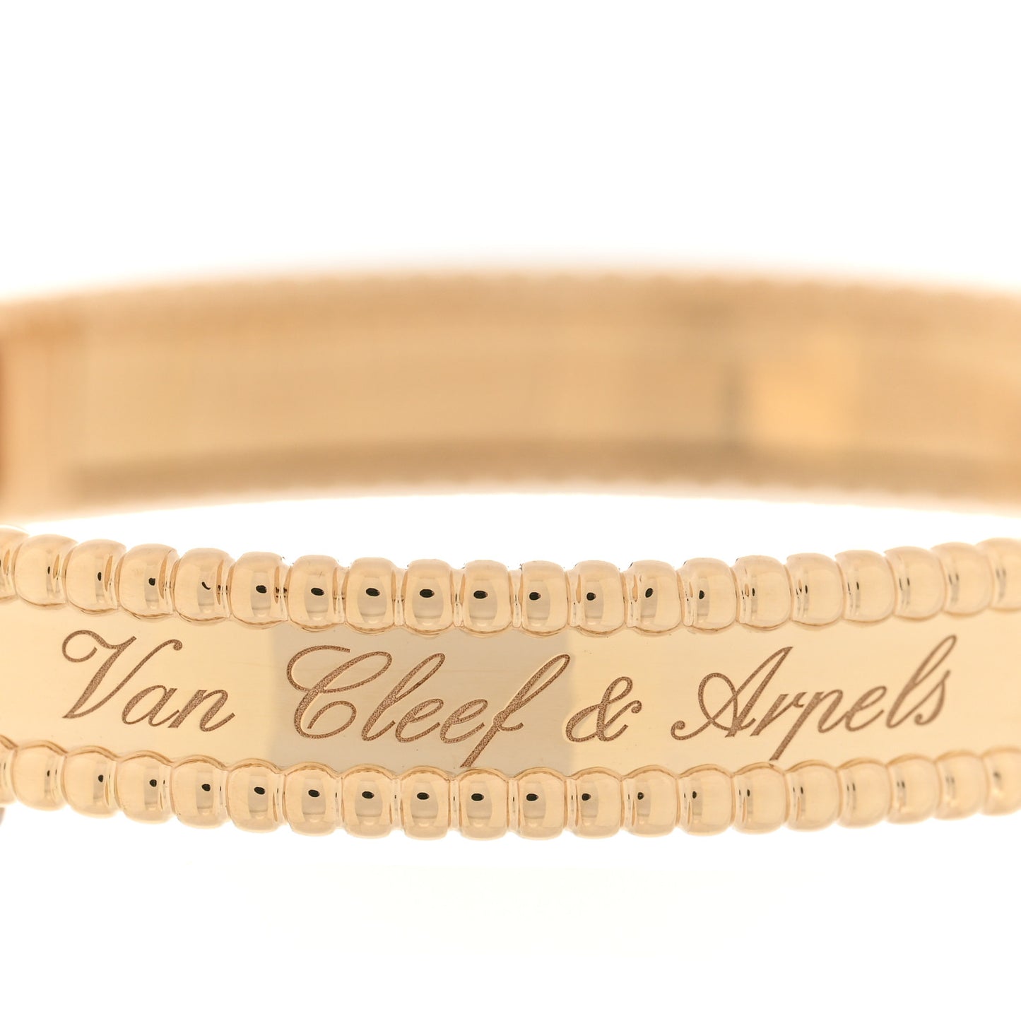 18K Yellow Gold Perlee Signature Bangle Bracelet S