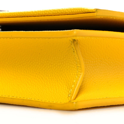 Saint Laurent Grain De Poudre Classic Monogram Kate Tassel Chain Wallet Mimosa 8 of 8