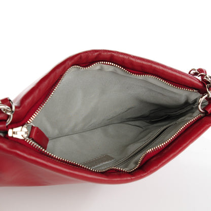Chanel Calfskin On The Bund Pochette Dark Red 5 of 7