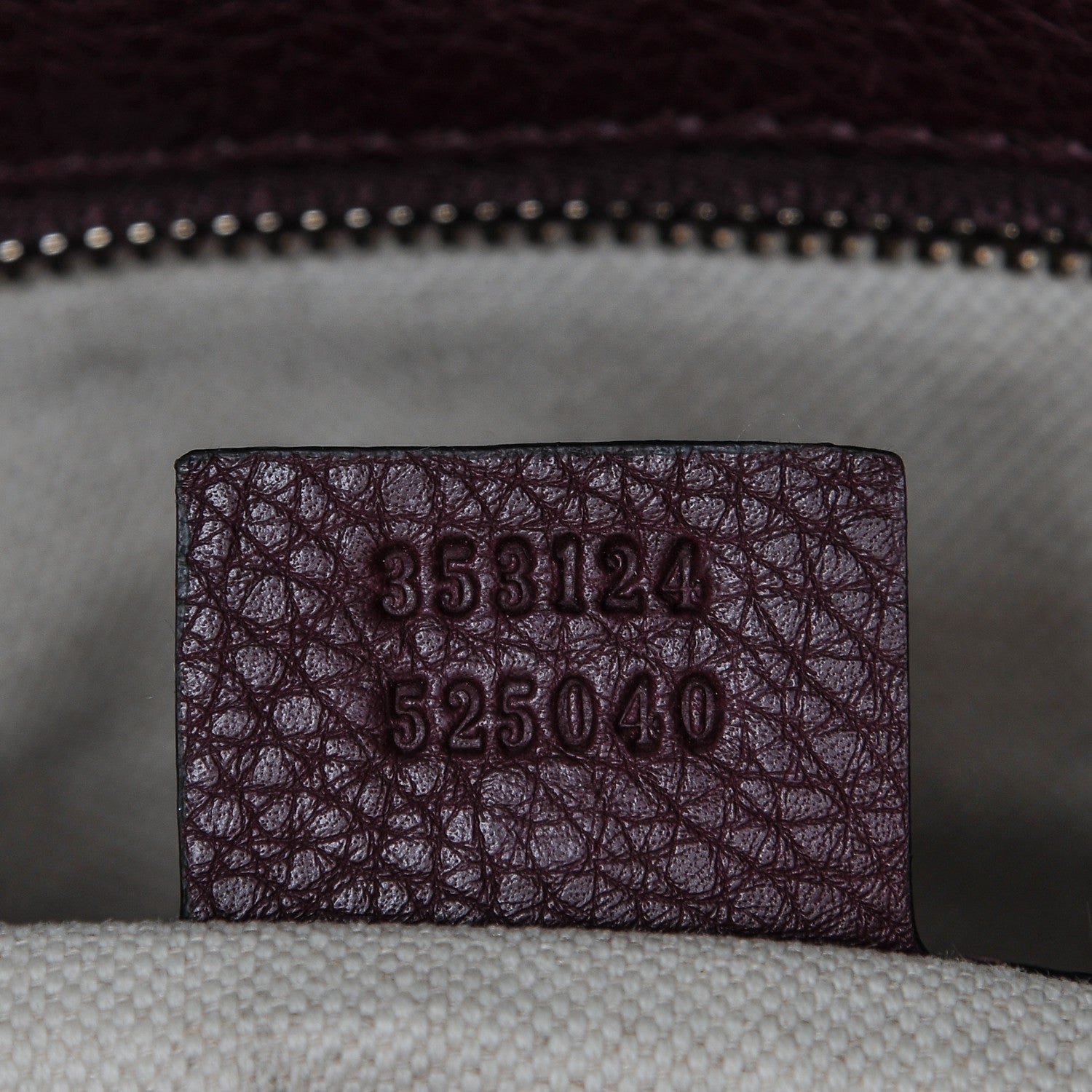 Gucci Calfskin Bamboo Medium Shopper Boston Burgundy 7 of 7