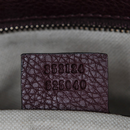Gucci Calfskin Bamboo Medium Shopper Boston Burgundy 7 of 7